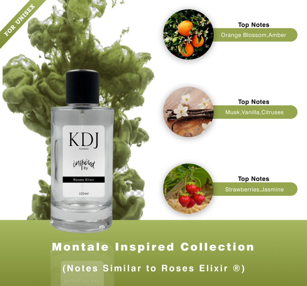 KDJ Inspired - Montale Inspired Collection - Notes Similar to Roses Elixir ® Unisex 0310S
