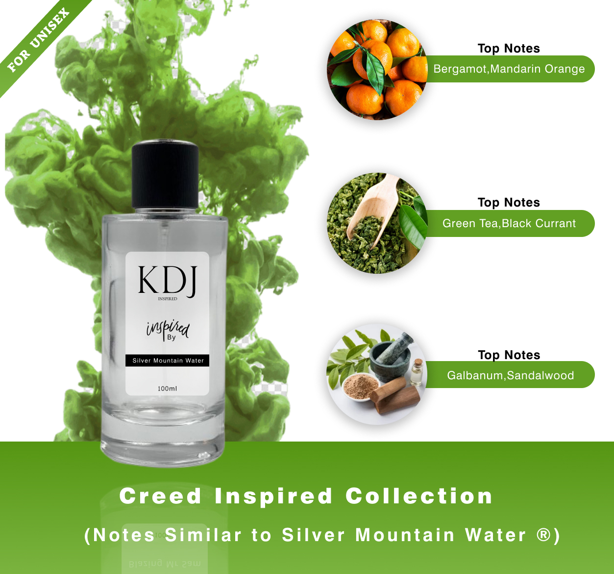 Kdj Inspired Unisex 245C Silver Mountain Water Creed For Unisex Kdj Inspired Unisex 245C Silver Mountain Water Creed For Unisex