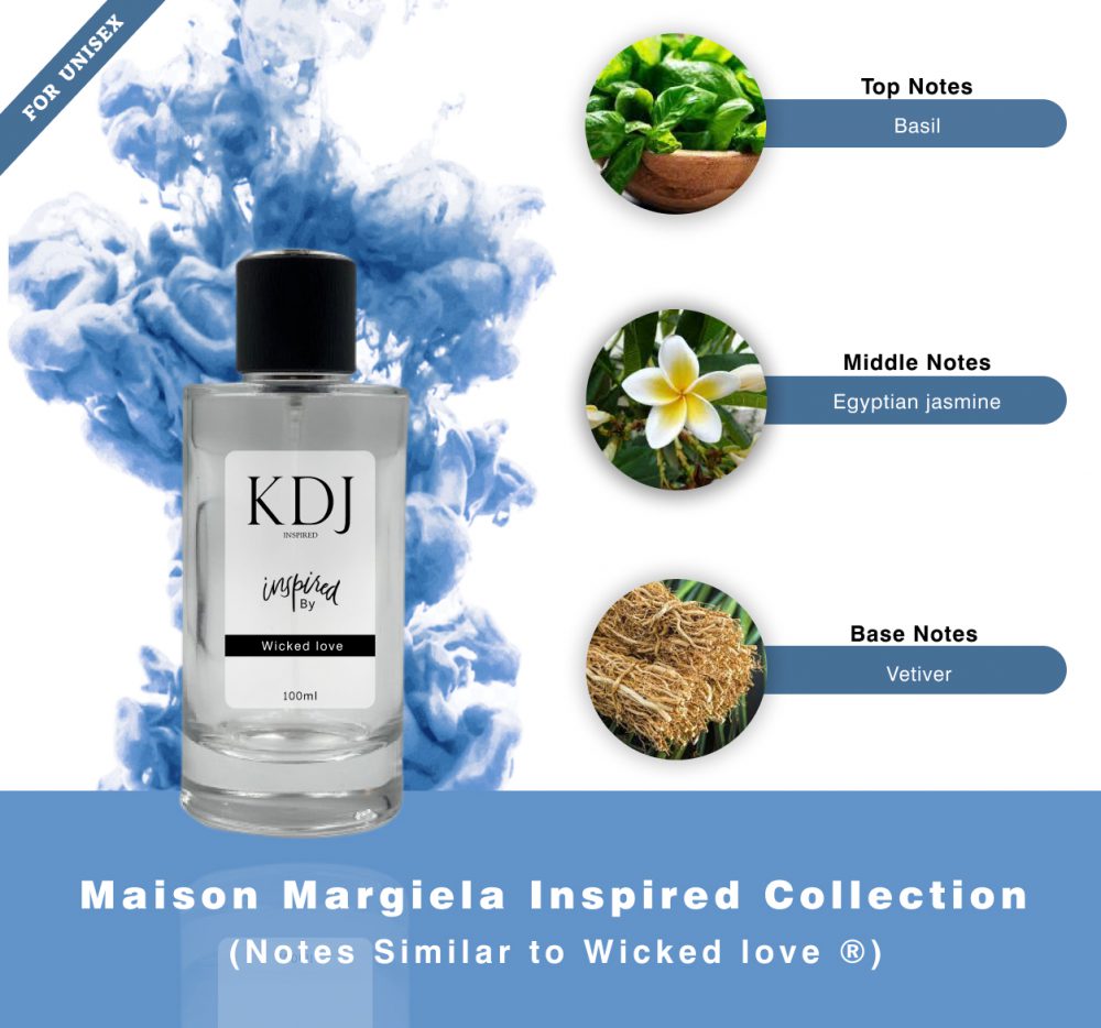 KDJ Inspired – Maison Margiela Inspired Collection - Notes Similar to Wicked Love ® Unisex 0782S