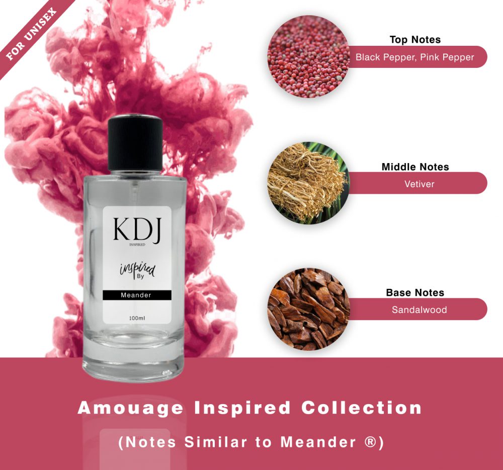 KDJ Inspired – Amouage Inspired Collection – Notes Similar to Meander ® Unisex 020S
