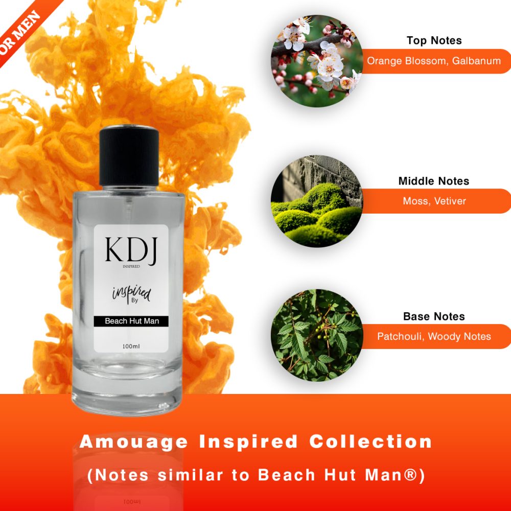 KDJ Inspired – Amouage Inspired Collection – Notes Similar to Beach Hut Man – Men’s