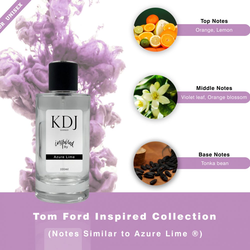KDJ Inspired – Tom Ford Inspired Collection – Notes Similar To Azure Lime ® Unisex 111S
