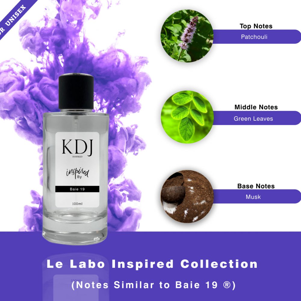 KDJ Inspired – Le Labo Inspired Collection – Notes Similar To Baie 19 ® Women's 064S