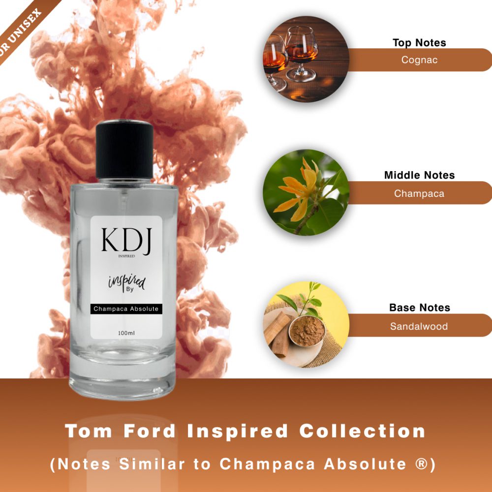 KDJ Inspired – Tom Ford Inspired Collection – Notes Similar To Champaca Absolute ® Unisex 118S