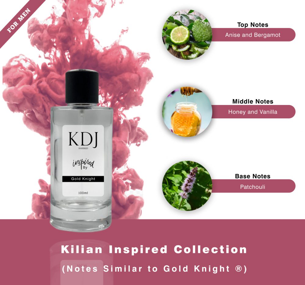 KDJ Inspired – By Kilian Inspired Collection – Notes Similar To Gold Knight ® Unisex 091S