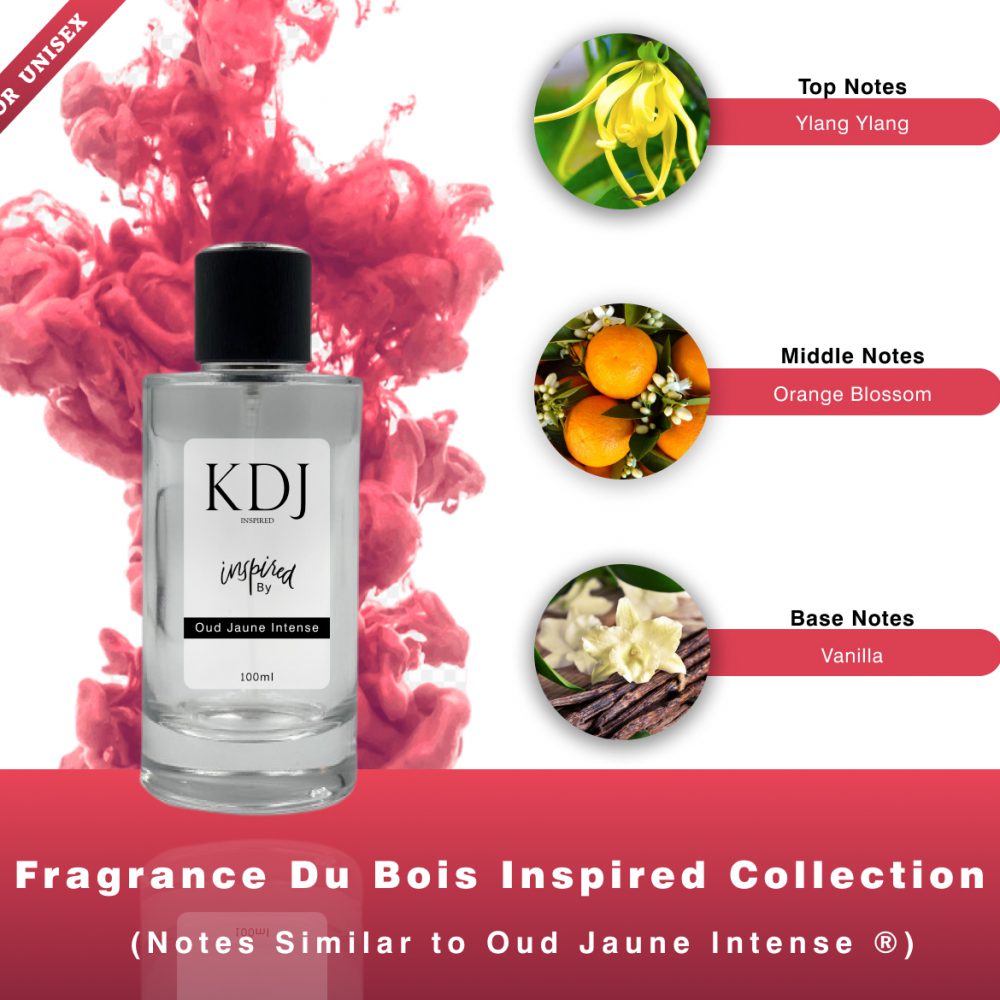 KDJ Inspired – Fragrance Du Bois Inspired Collection – Notes Similar To Oud Jaune Intense ® Women's 061S