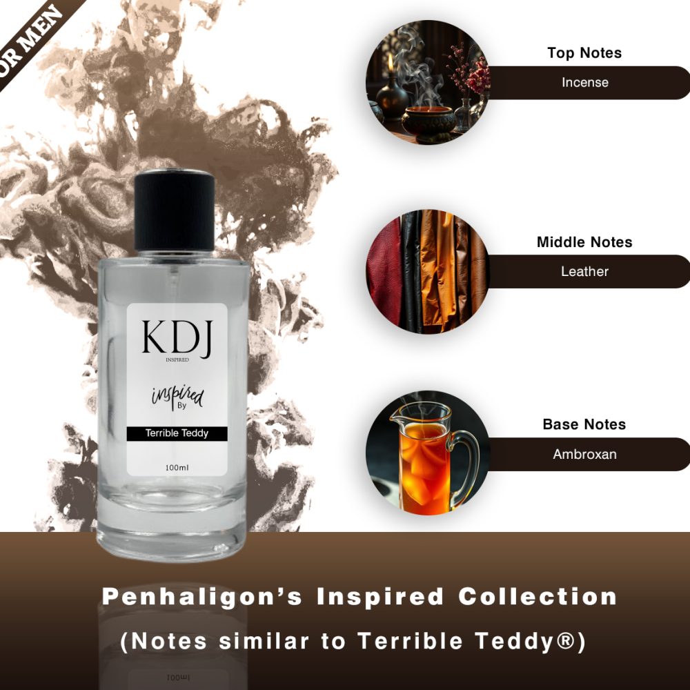 KDJ Inspired – Penhaligon’s Inspired Collection – Notes Similar to Terrible Teddy – Men’s