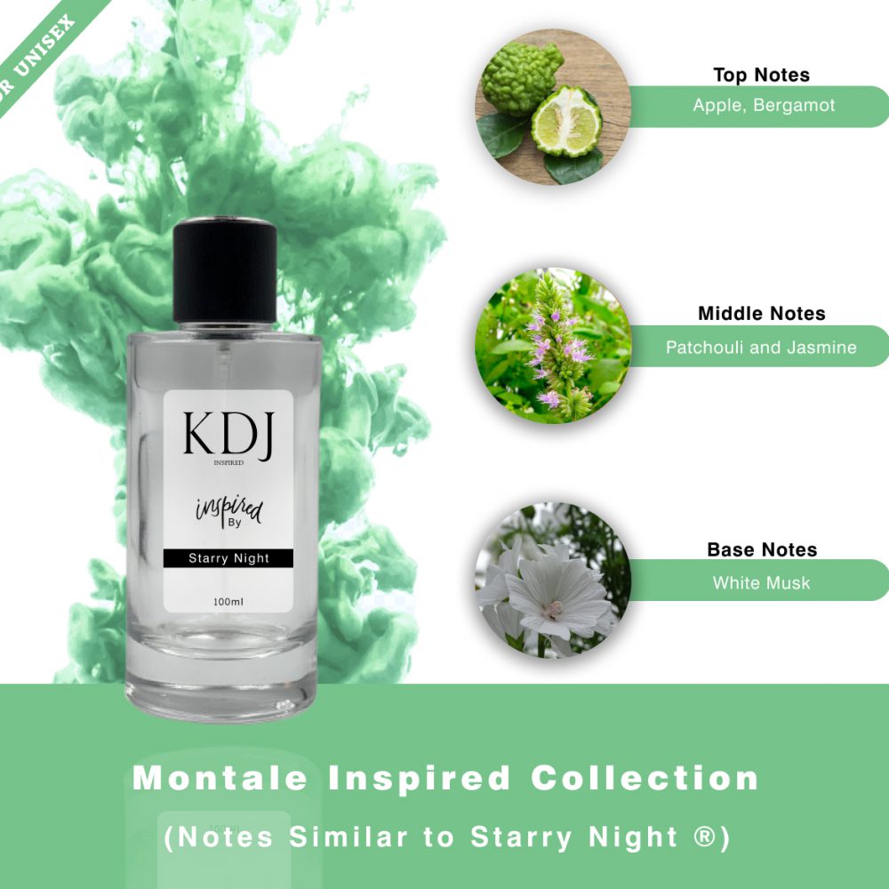 KDJ Inspired – Montale Inspired Collection – Notes Similar To Starry Night ® Unisex 100S
