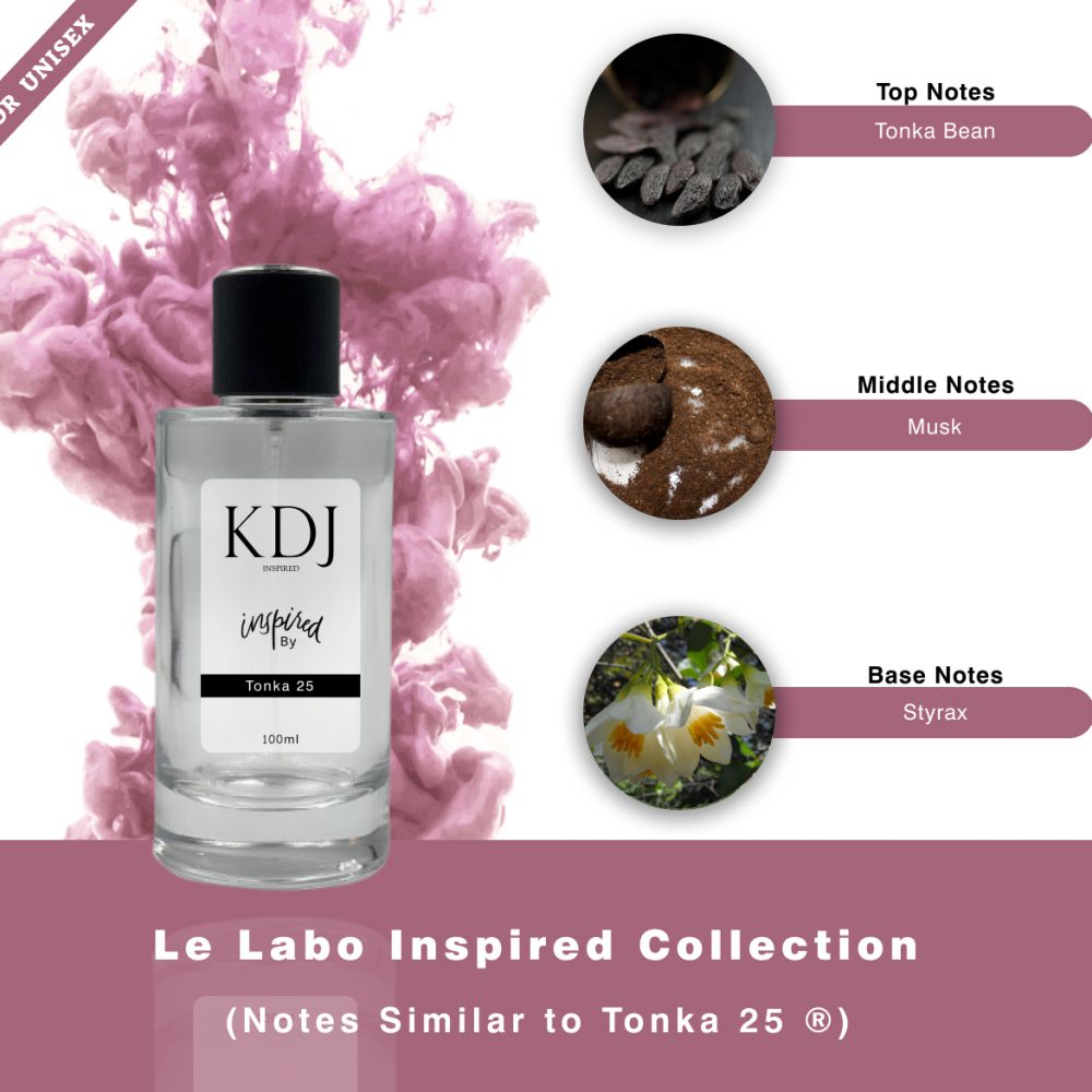 KDJ Inspired – Le Labo Inspired Collection – Notes Similar To Tonka 25 ® Women's 068S