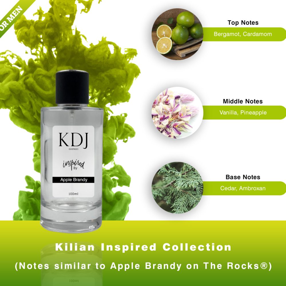 KDJ Inspired – Kilian Inspired Collection – Notes Similar to Apple Brandy on The Rocks – Men’s