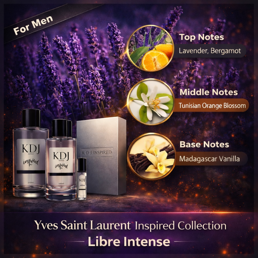 KDJ Inspired - Yvs St Laurent Inspired Collection - Notes Similar to Libr Intense