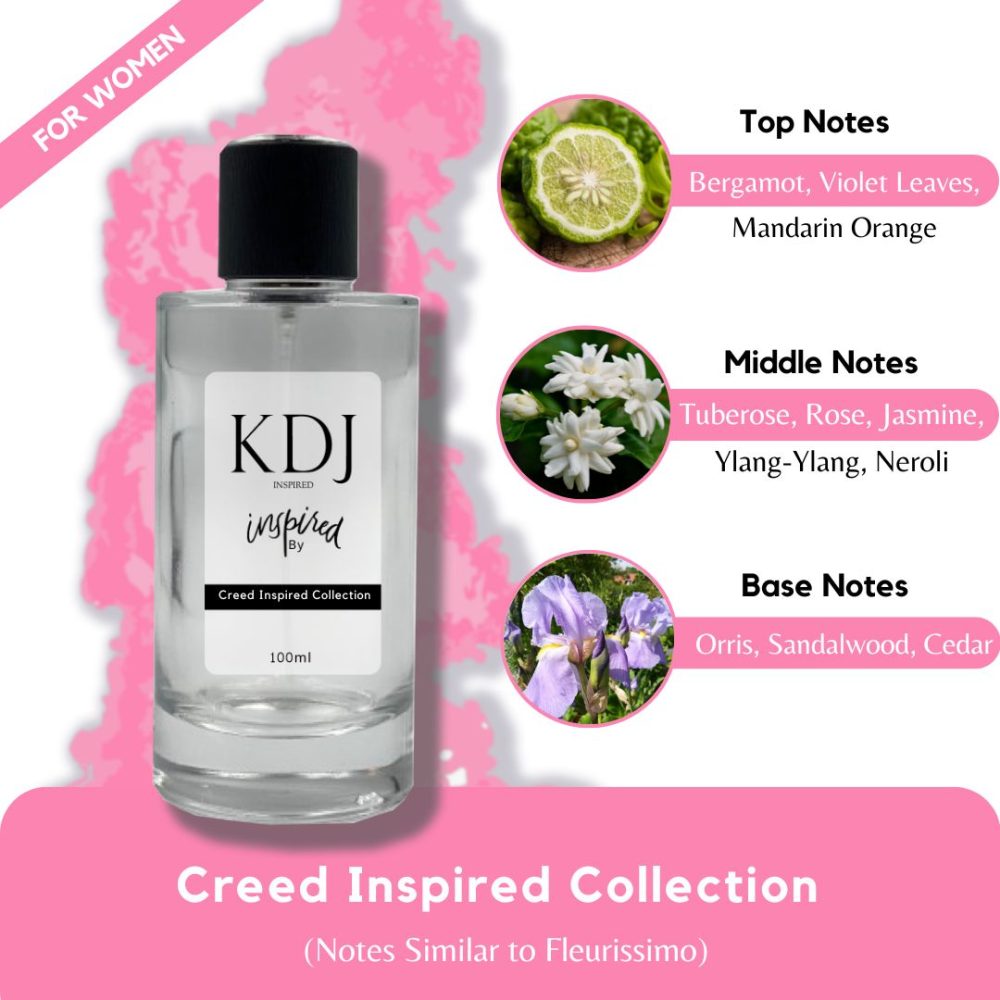 KDJ Inspired – Creed Inspired Collection – Notes Similar to Fleurissimo – For Women