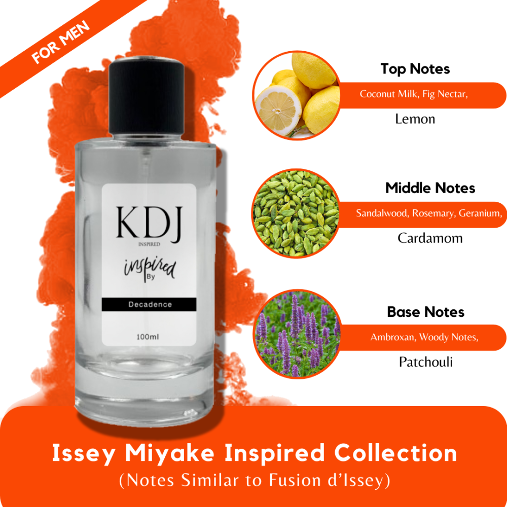 KDJ Inspired – Issey Miyake Inspired Collection – Notes Similar to Fusion d'Issey – For Men