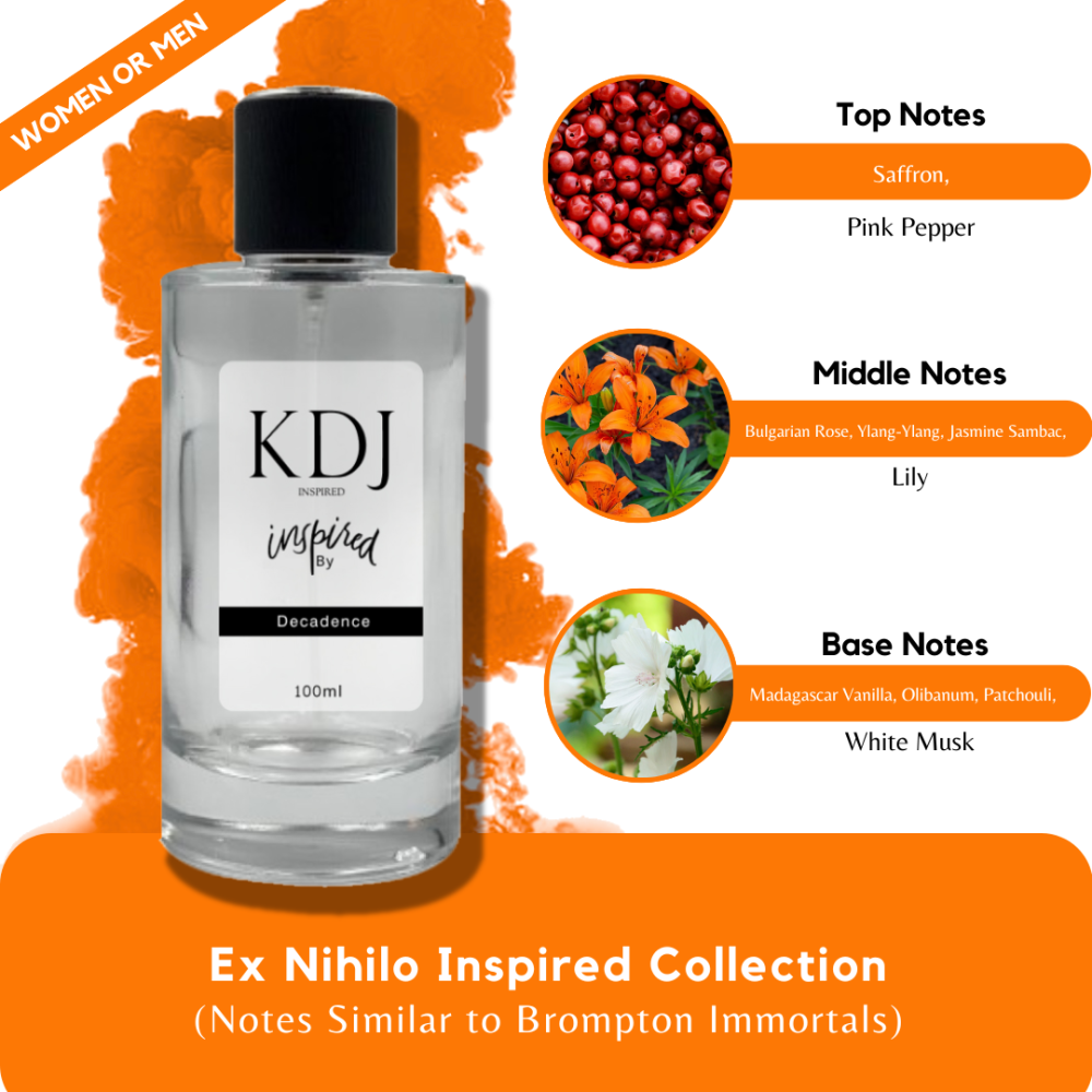 KDJ Inspired – Ex Nihilo Inspired Collection – Notes Similar to Brompton Immortals – Unisex