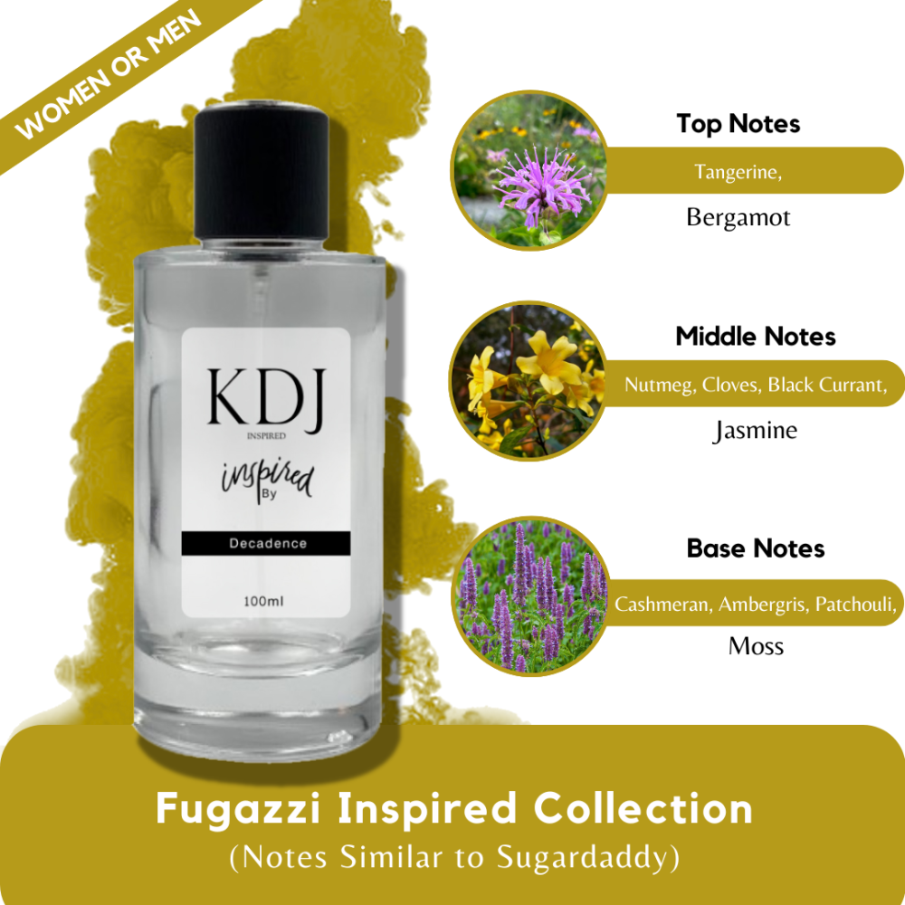 KDJ Inspired – Fugazzi Inspired Collection – Notes Similar to Sugardaddy – Unisex