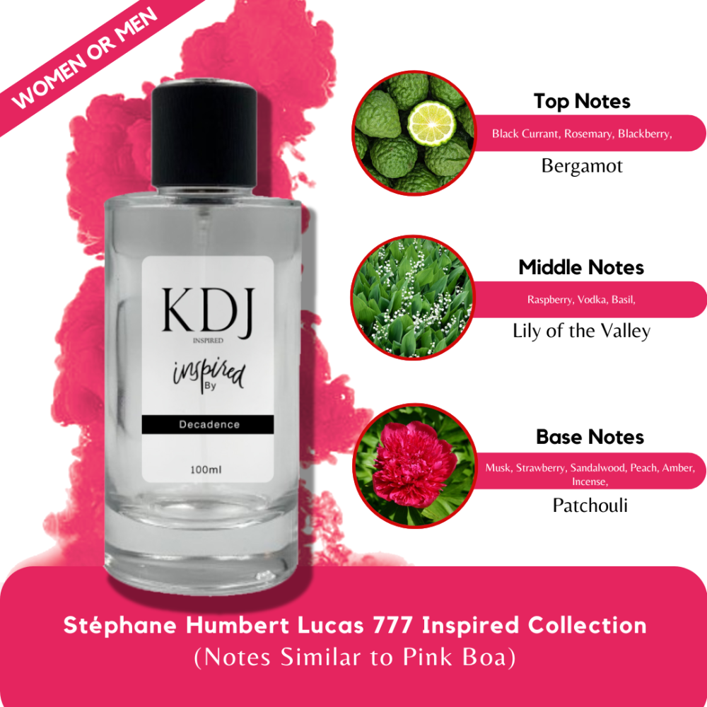 KDJ Inspired – Stéphane Humbert Lucas 777 Inspired Collection – Notes Similar to Pink Boa – Unisex
