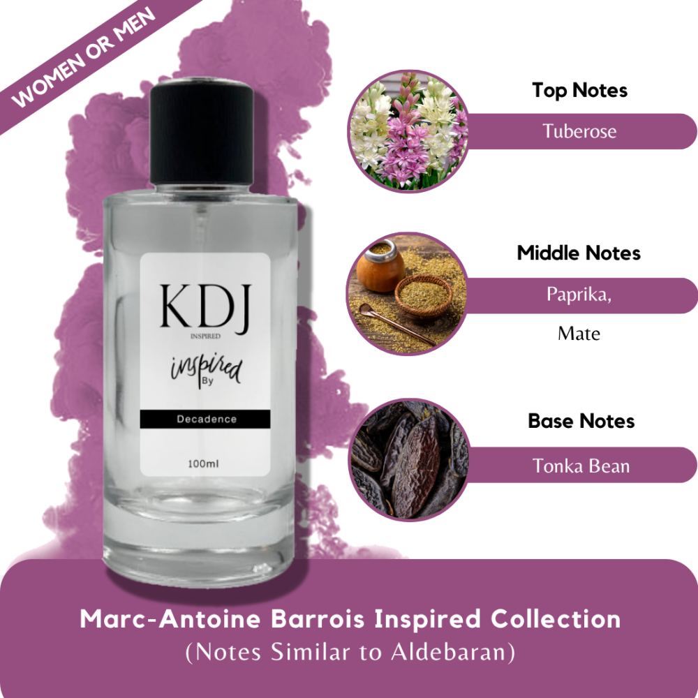 KDJ Inspired – Marc-Antoine Barrois Inspired Collection – Notes Similar to Aldebaran – Unisex
