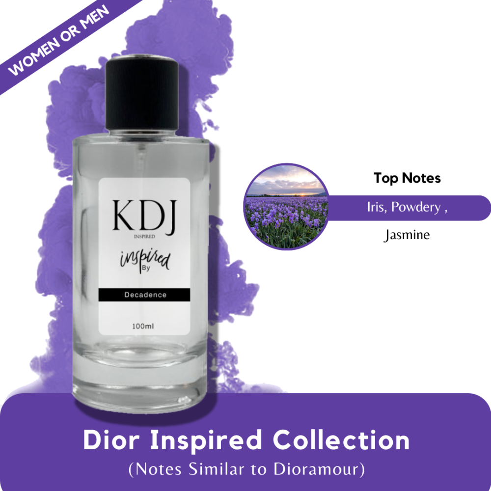 KDJ Inspired – Dior Inspired Collection – Notes Similar to Dioramour – Unisex
