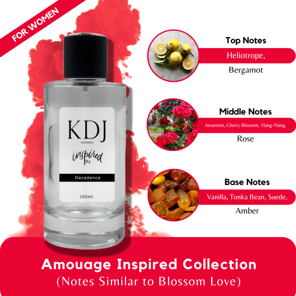 KDJ Inspired – Amouage Inspired Collection – Notes Similar to Blossom Love – For Women