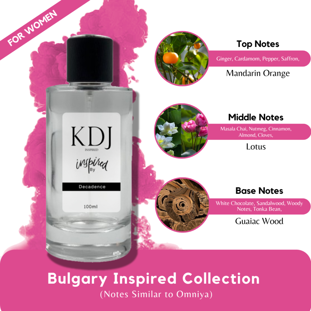 KDJ Inspired – Bulgary Inspired Collection – Notes Similar to Omniya – For Women