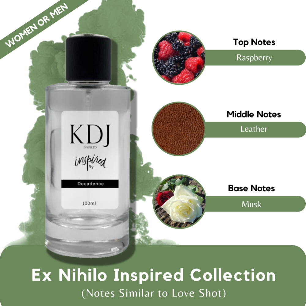 KDJ Inspired – Ex Nihilo Inspired Collection – Notes Similar to Love Shot – Unisex