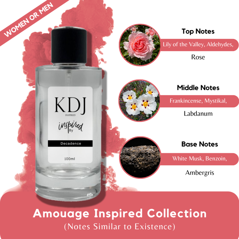 KDJ Inspired – Amouage Inspired Collection – Notes Similar to Existence – Unisex