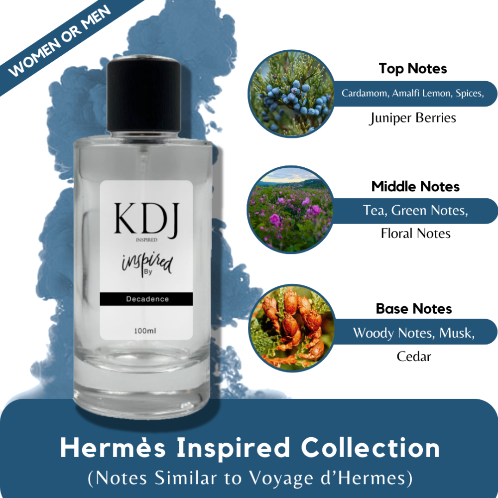 KDJ Inspired – Hermès Inspired Collection – Notes Similar to Voyage d'Hermes – Unisex
