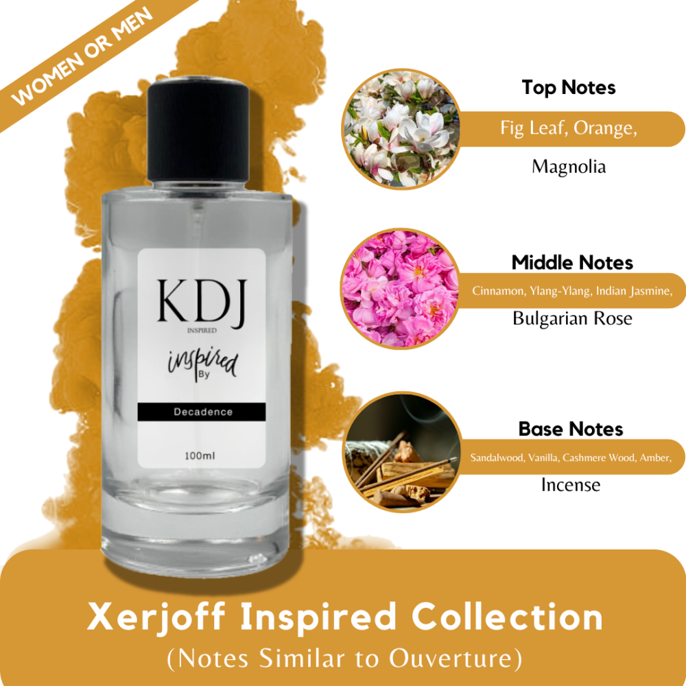 KDJ Inspired – Xerjoff Inspired Collection – Notes Similar to Overture – Unisex
