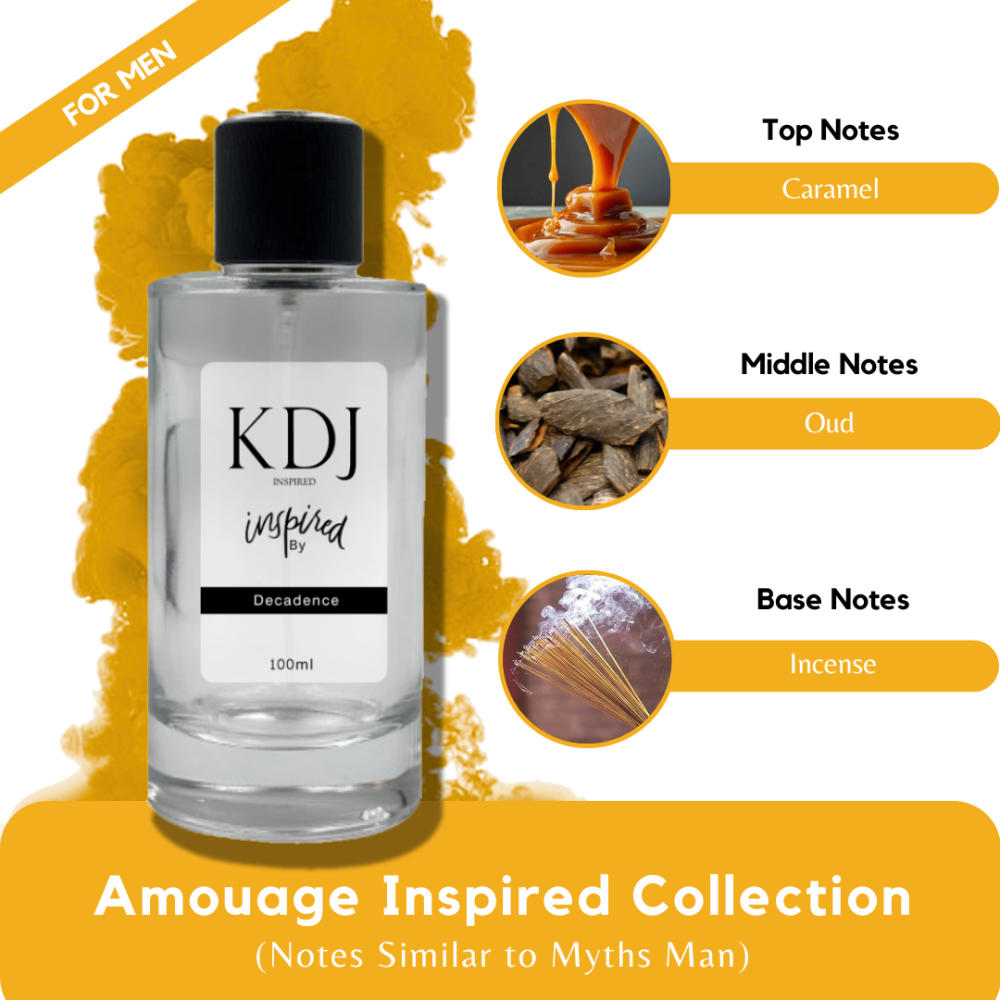KDJ Inspired – Amouage Inspired Collection – Notes Similar to Myths Man – For Men
