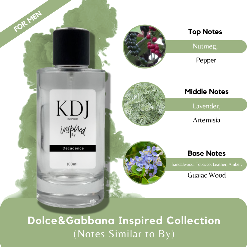KDJ Inspired – Dolce&Gabbana Inspired Collection – Notes Similar to By – For Men
