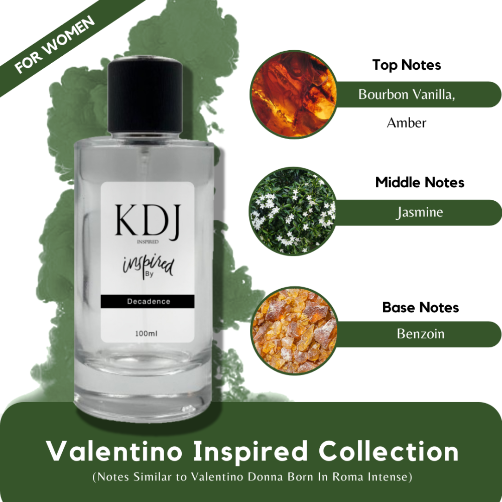KDJ Inspired – Valentino Inspired Collection – Notes Similar to Valentino Donna Born In Roma Intense – For Women