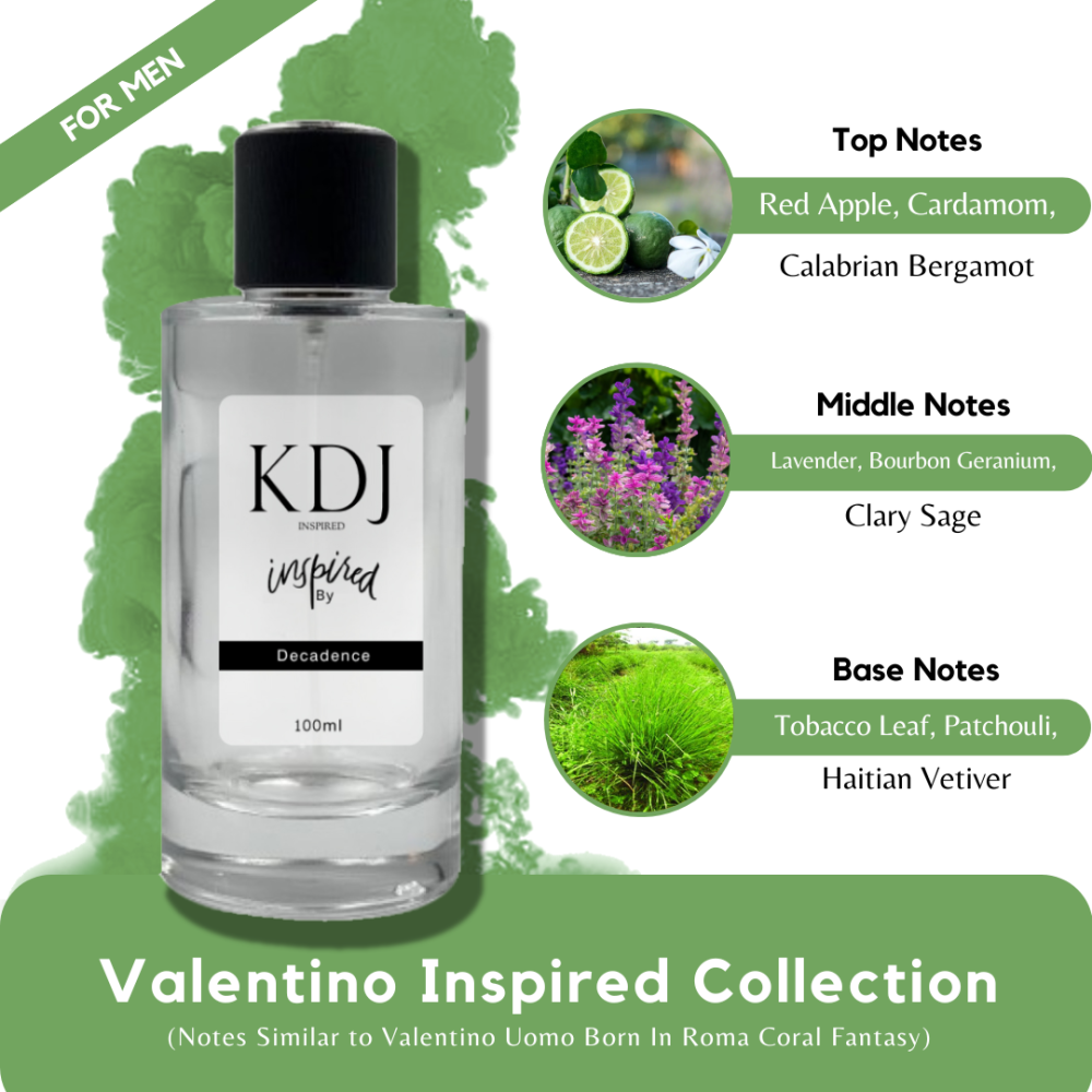 KDJ Inspired – Valentino Inspired Collection – Notes Similar to Valentino Uomo Born In Roma Coral Fantasy – For Men