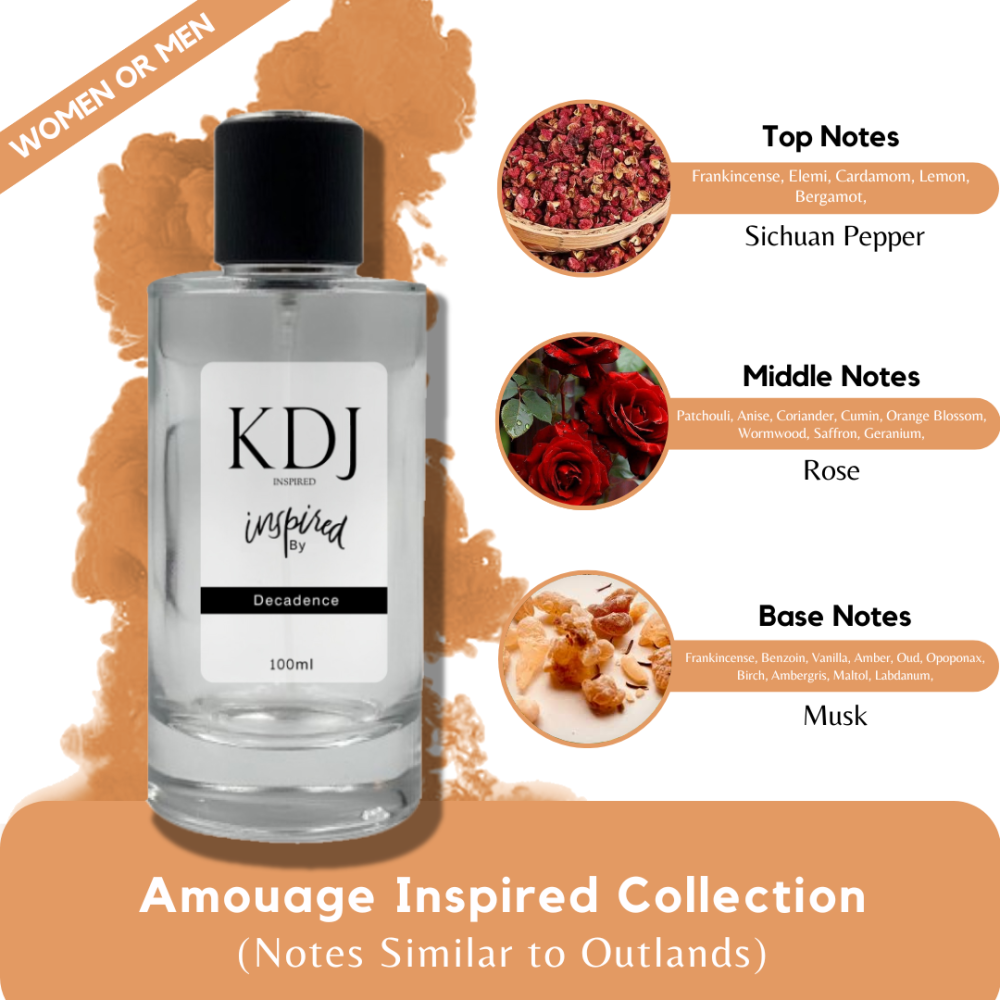 KDJ Inspired – Amouage Inspired Collection – Notes Similar to Outlands – Unisex