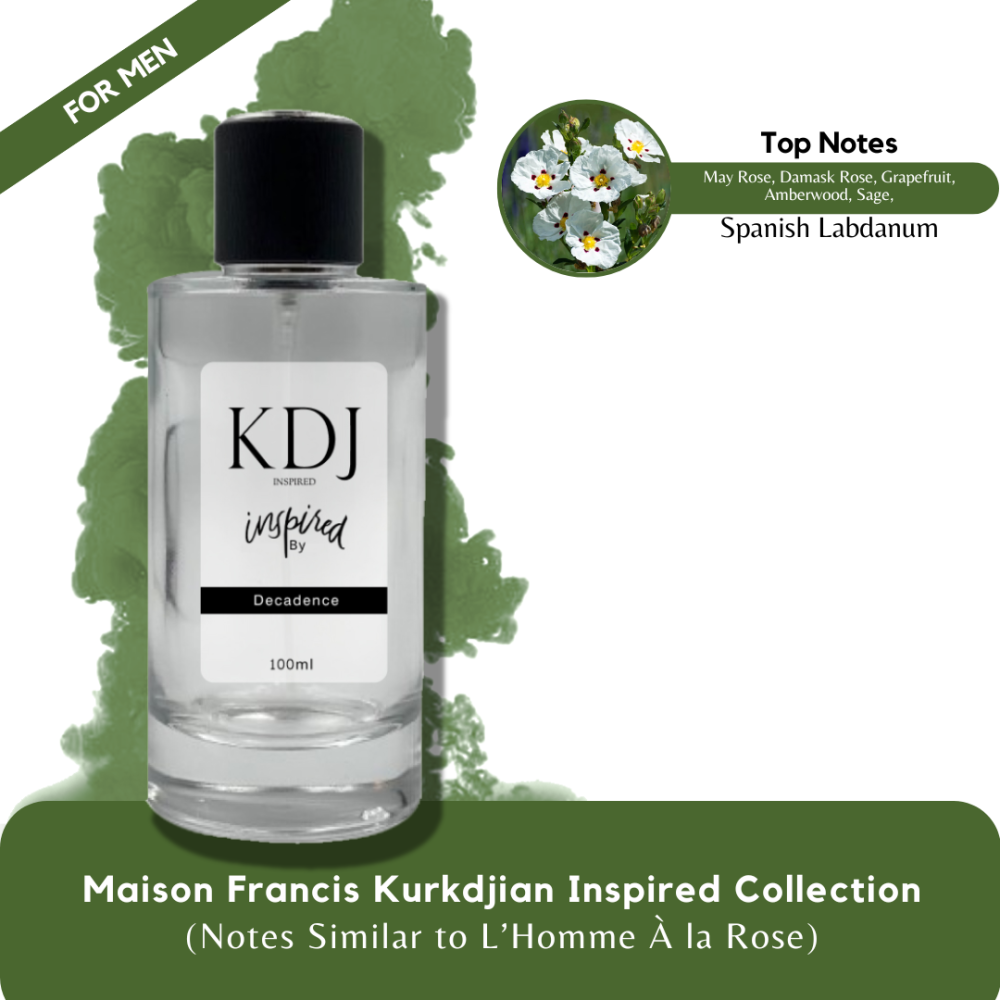KDJ Inspired – Maison Francis Kurkdjian Inspired Collection – Notes Similar to L'Homme À la Rose – For Men