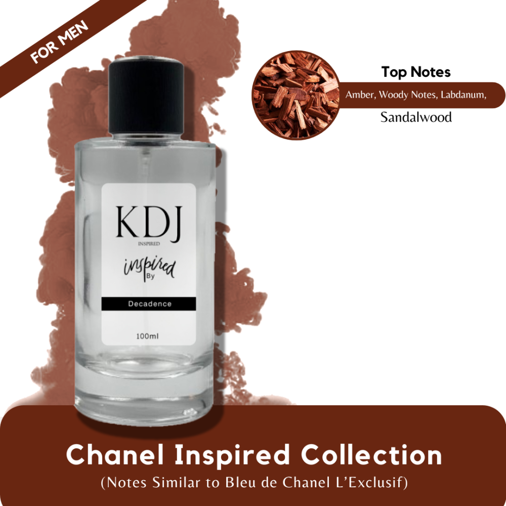 KDJ Inspired – Chanel Inspired Collection – Notes Similar to Bleu de Chanel L'Exclusif – For Men