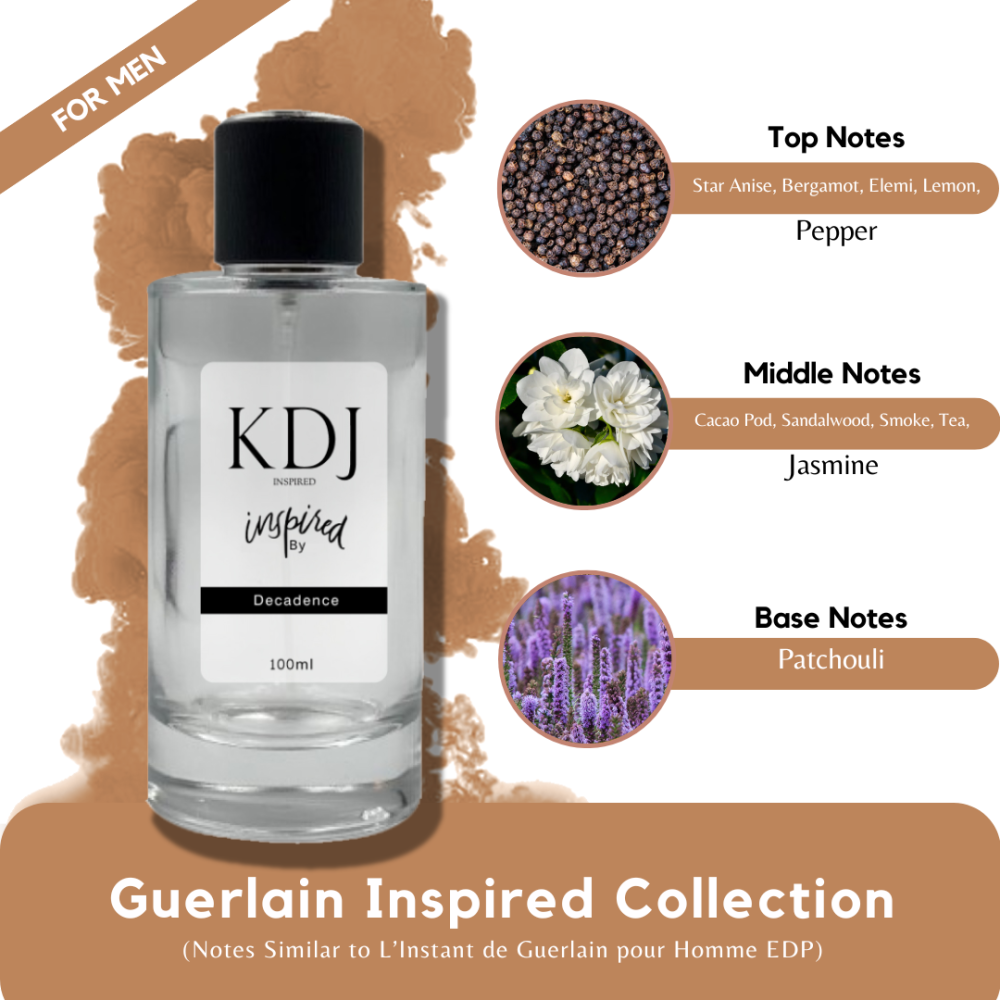 KDJ Inspired – Guerlain Inspired Collection – Notes Similar to L'Instant de Guerlain pour Homme EDP – For Men