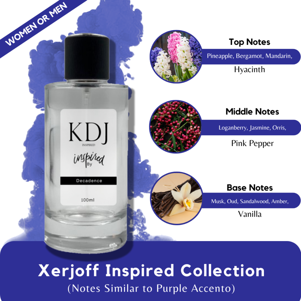 KDJ Inspired – Xerjoff Inspired Collection – Notes Similar to Purple Accento – Unisex