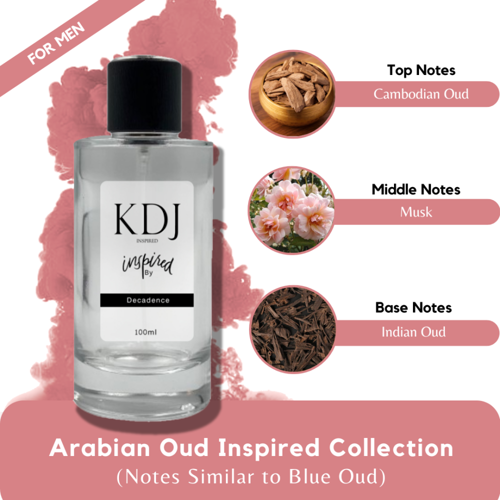 KDJ Inspired – Arabian Oud Inspired Collection – Notes Similar to Blue Oud – For Men