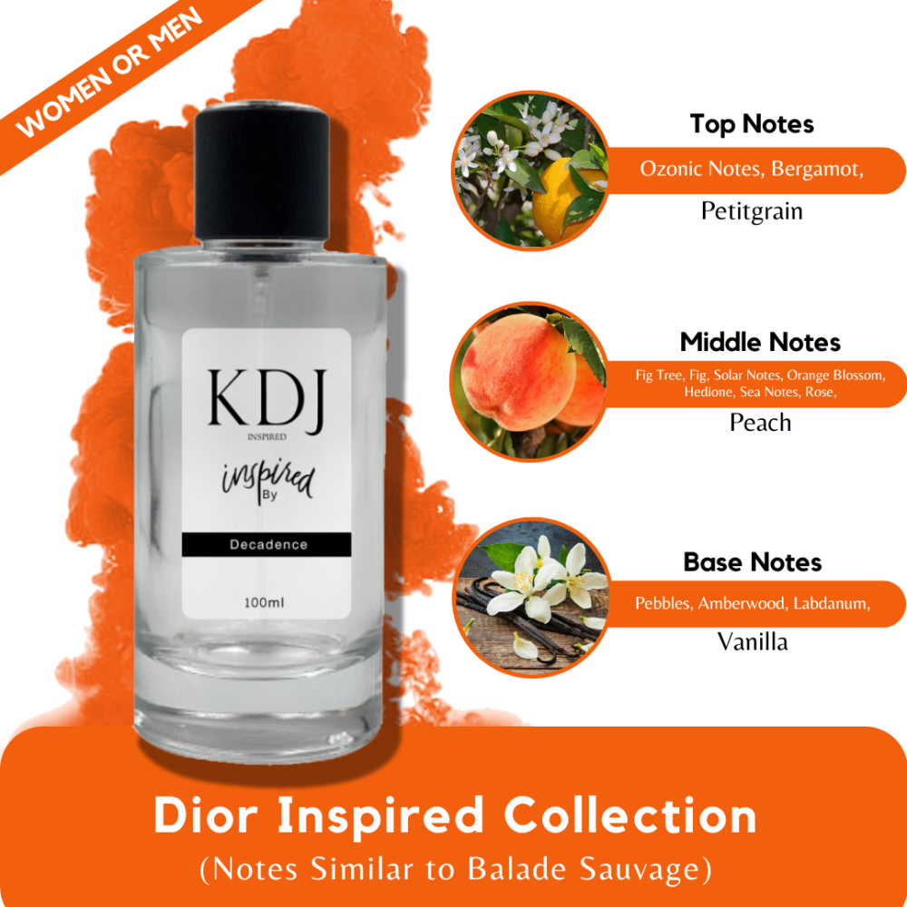 KDJ Inspired – Dior Inspired Collection – Notes Similar to Balade Sauvage – Unisex