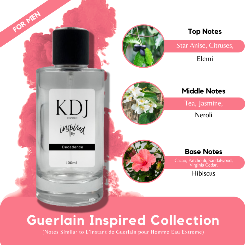 KDJ Inspired – Guerlain Inspired Collection – Notes Similar to L'Instant de Guerlain pour Homme Eau Extreme – For Men