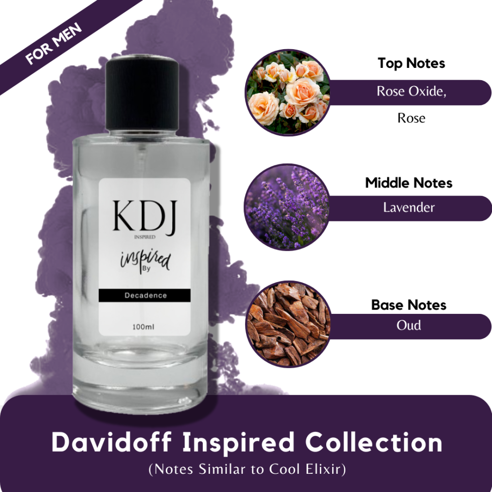 KDJ Inspired – Davidoff Inspired Collection – Notes Similar to Cool Elixir – For Men