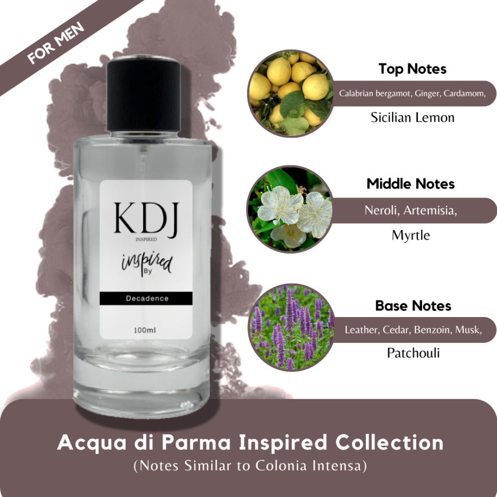 KDJ Inspired – Acqua di Parma Inspired Collection – Notes Similar to Colonia Intensa – For Men