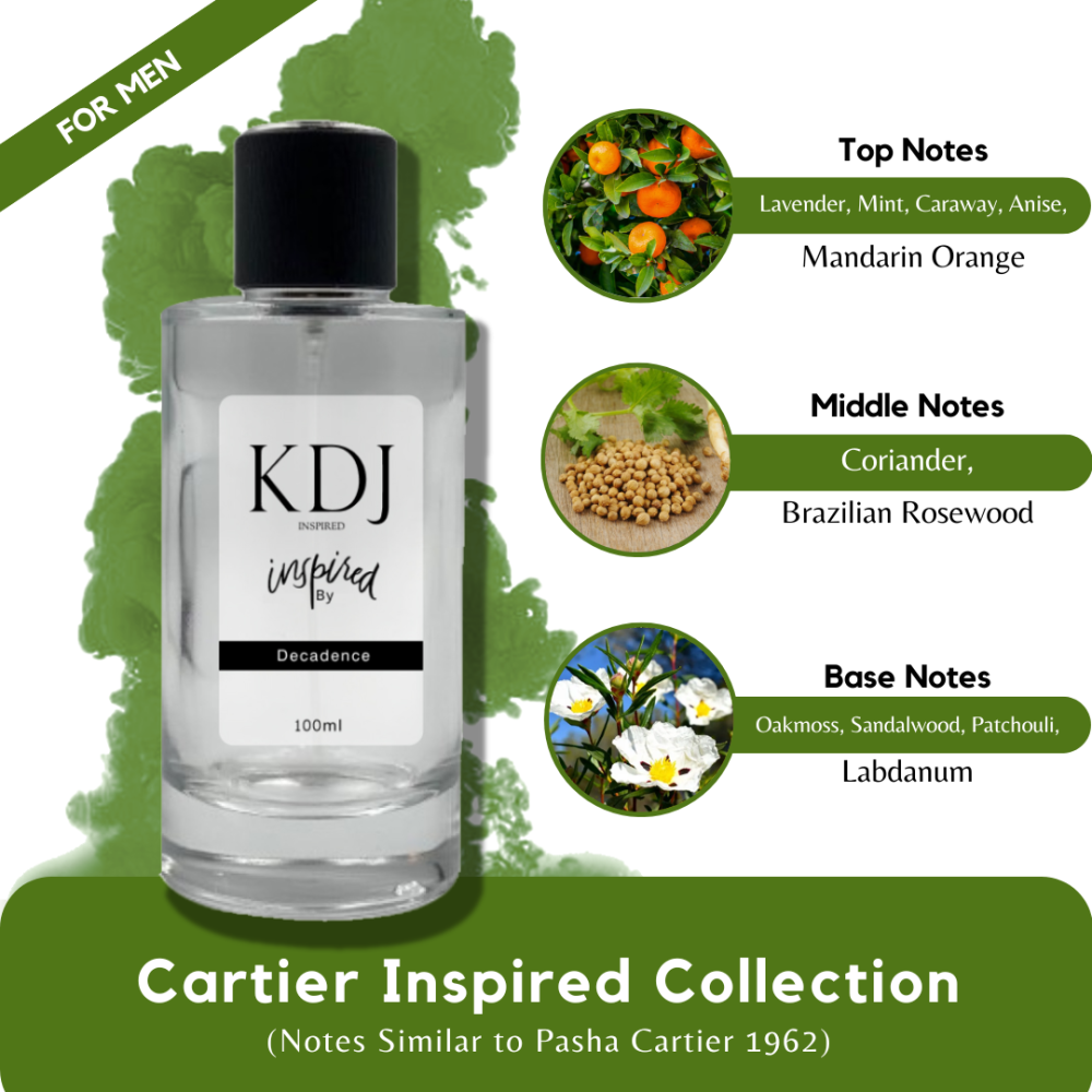 KDJ Inspired – Cartier Inspired Collection – Notes Similar to Pasha Cartier 1962 – For Men