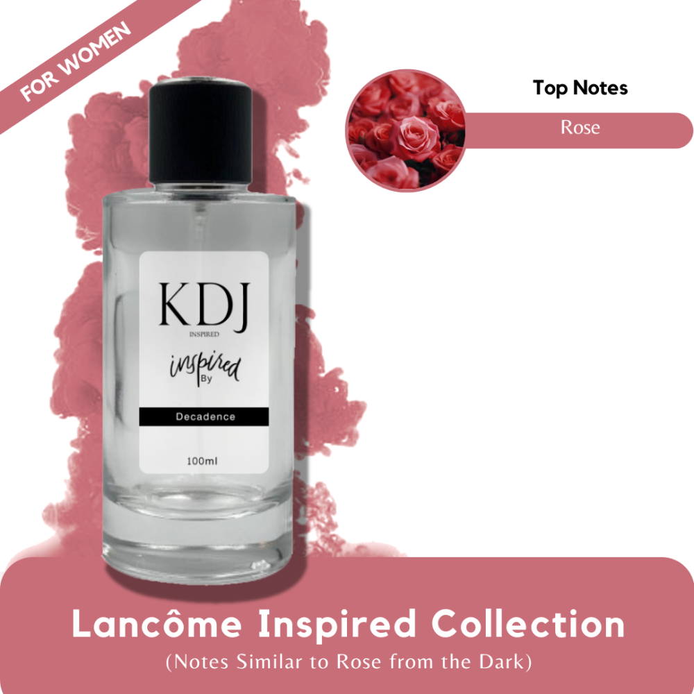 KDJ Inspired – Lancôme Inspired Collection – Notes Similar to Rose from the Dark – For Women