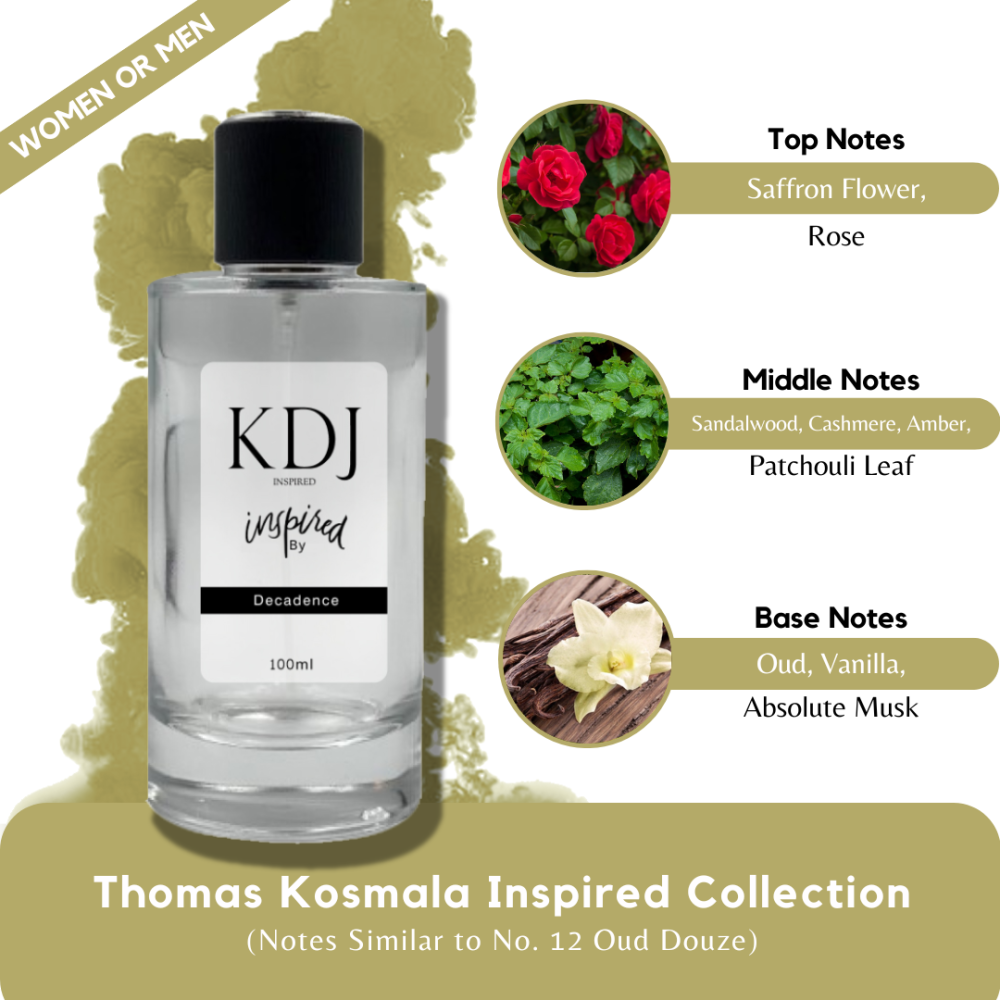 KDJ Inspired – Thomas Kosmala Inspired Collection – Notes Similar to No. 12 Oud Douze – Unisex