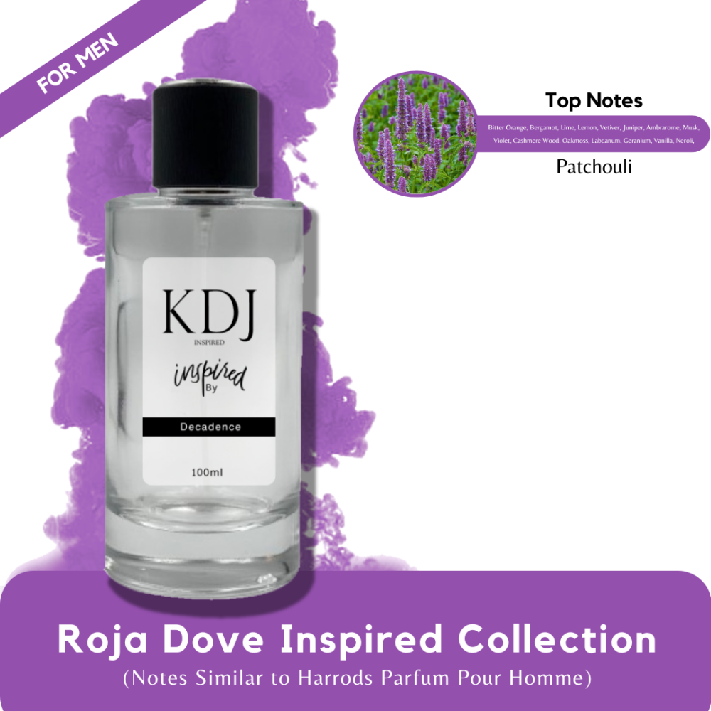 KDJ Inspired – Roja Dove Inspired Collection – Notes Similar to Harrods Parfum Pour Homme – For Men