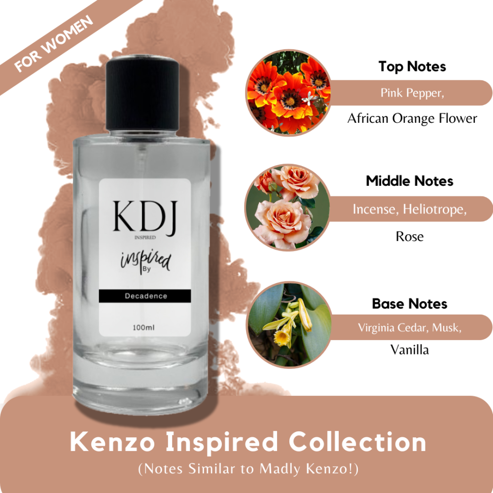 KDJ Inspired – Kenzo Inspired Collection – Notes Similar to Madly Kenzo! – For Women