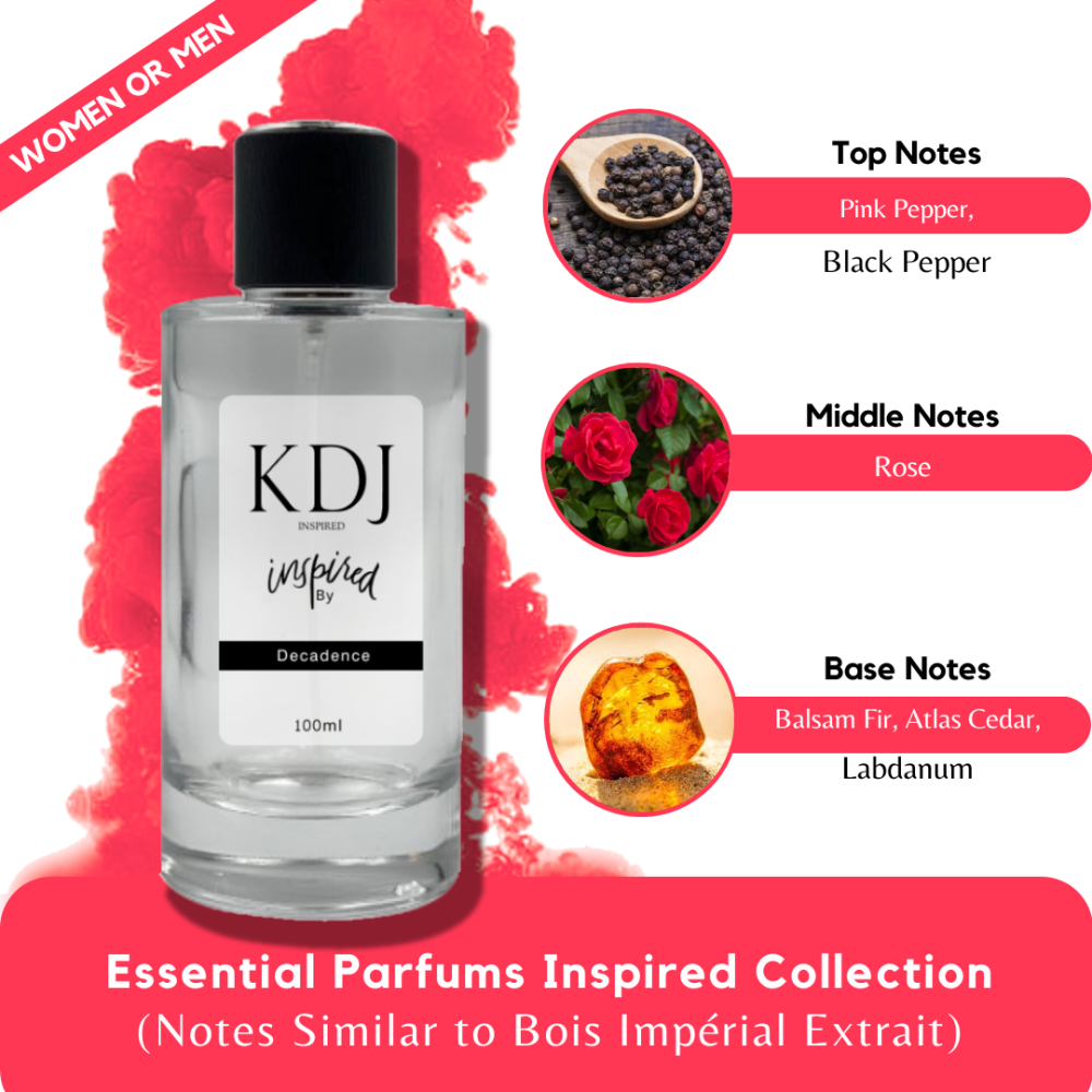 KDJ Inspired – Essential Parfums Inspired Collection – Notes Similar to Bois Impérial Extrait – Unisex