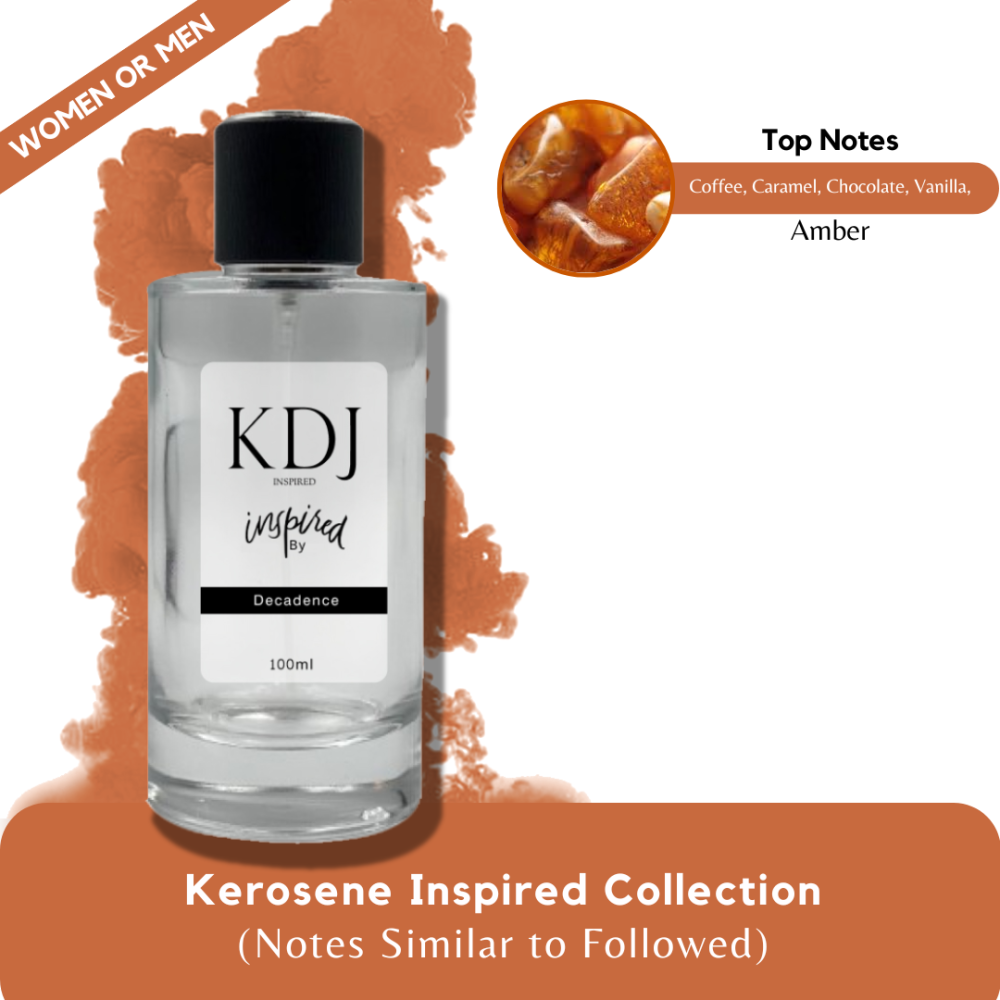 KDJ Inspired – Kerosene Inspired Collection – Notes Similar to Followed – Unisex