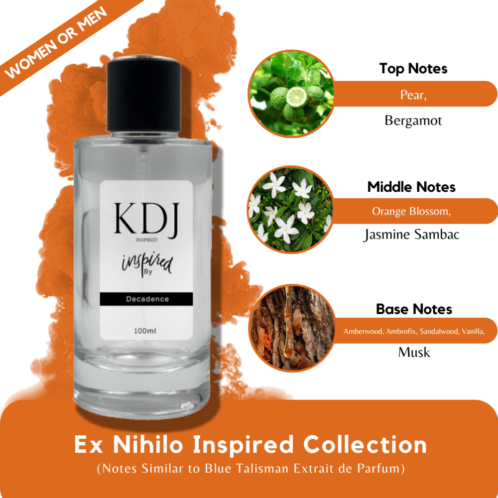KDJ Inspired – Ex Nihilo Inspired Collection – Notes Similar to Blue Talisman Extrait de Parfum – Unisex